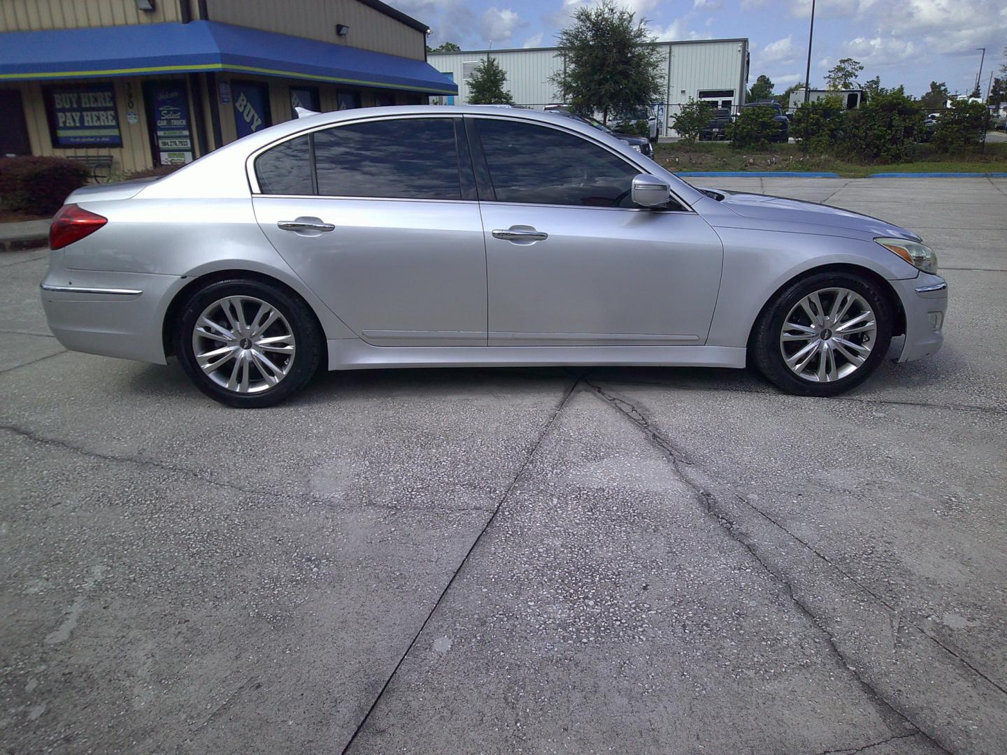 2014 SILVER HYUNDAI GENESIS BASE (KMHGC4DD0EU) , located at 390 Hansen Avenue, Orange Park, FL, 32065, (904) 276-7933, 30.130497, -81.787529 - Photo#2